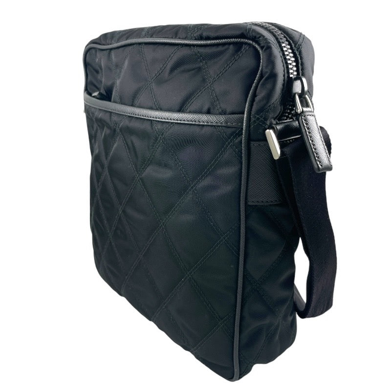 【PRADA】プラダ 2VH002 ショルダーバッグ ナイロン レディース テスート キルティング ポシェット サコッシュ 三角プレート メンズ