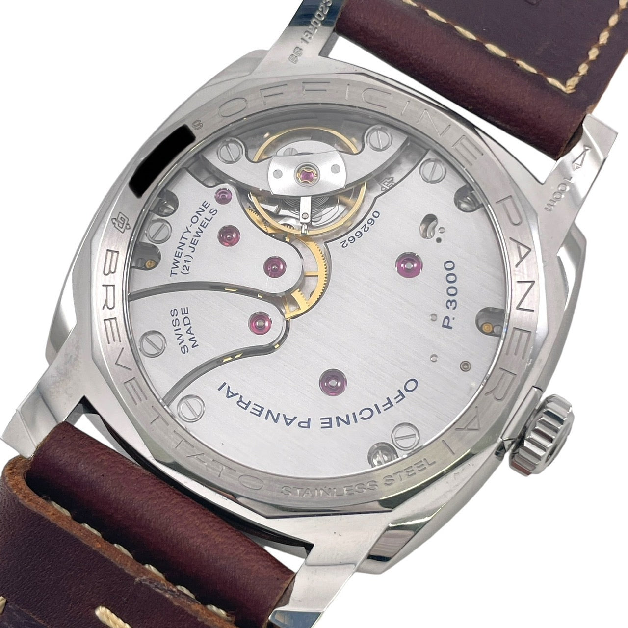 【PANERAI】パネライ ラジオミール1940 PAM00662 腕時計 SS/レザーメンズ 3デイズ アッチャイオ 3DAYS 1000本限定