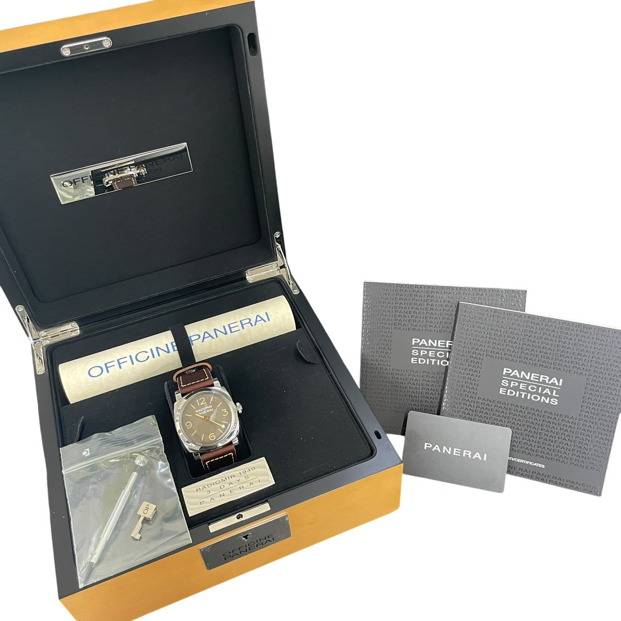 【PANERAI】パネライ ラジオミール1940 PAM00662 腕時計 SS/レザーメンズ 3デイズ アッチャイオ 3DAYS 1000本限定