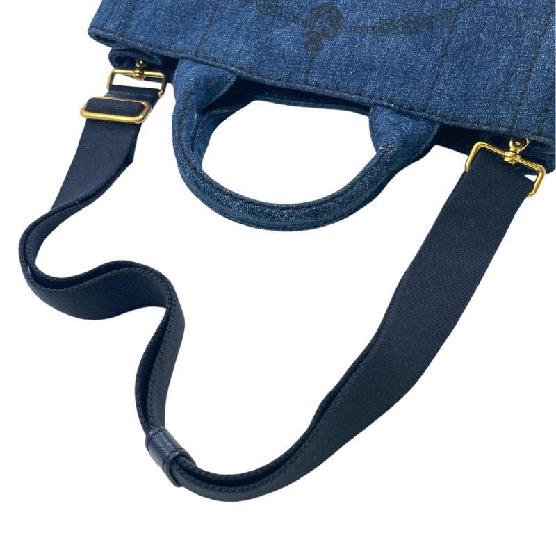 【PRADA】プラダ カナパ B2439G ハンドバッグ レディース 2WAY デニム トート ショルダー