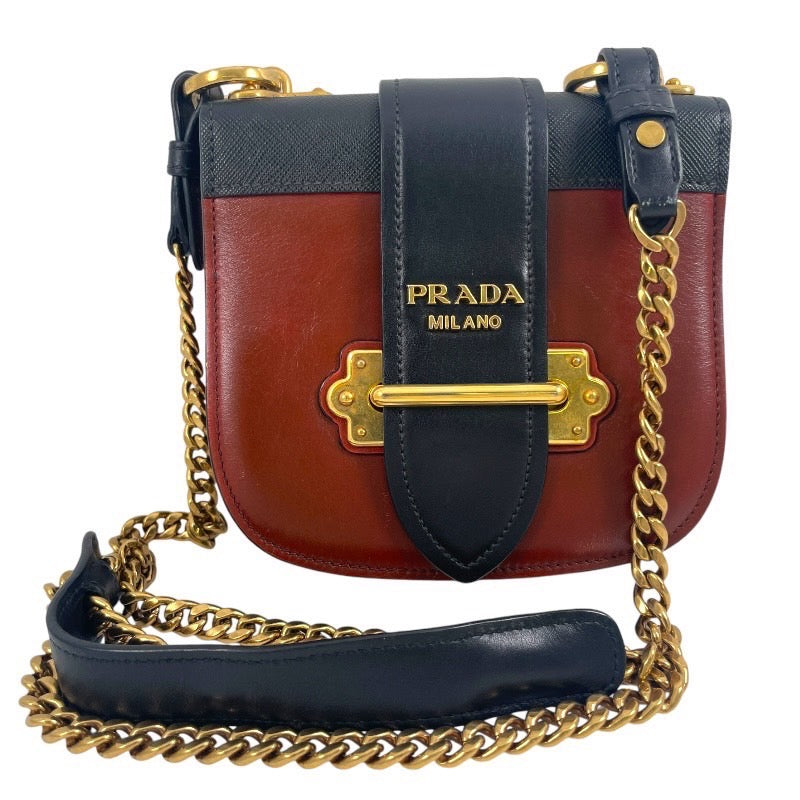 【PRADA】プラダ カイエ ショルダーバッグ カーフレディース チェーンショルダー 本革