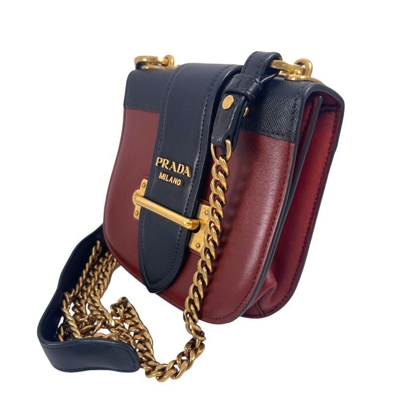 【PRADA】プラダ カイエ ショルダーバッグ カーフ レディース チェーンショルダー 本革