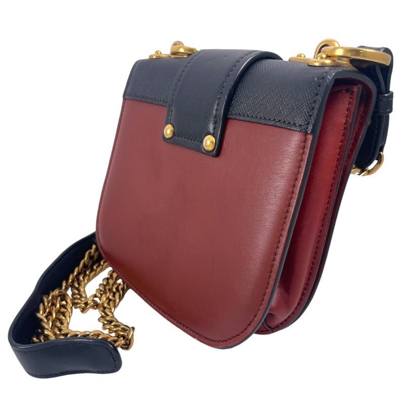 【PRADA】プラダ カイエ ショルダーバッグ カーフ レディース チェーンショルダー 本革