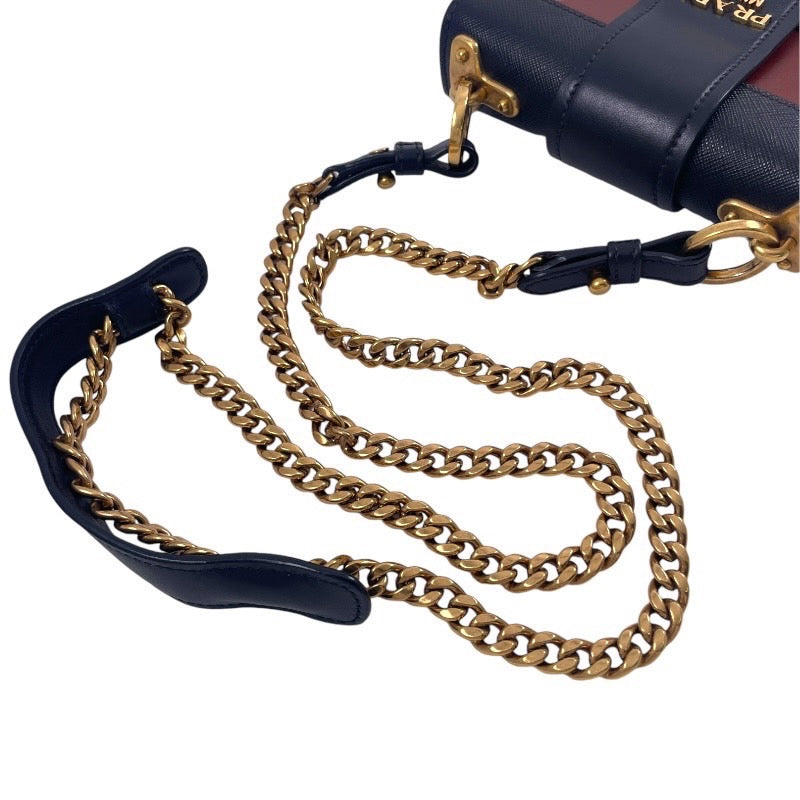 【PRADA】プラダ カイエ ショルダーバッグ カーフ レディース チェーンショルダー 本革