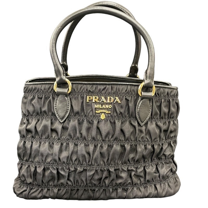 PRADA】プラダ 1BA173 ハンドバッグ ナイロン レディース ギャザー 