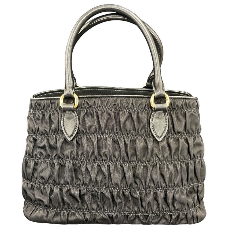 【PRADA】プラダ 1BA173 ハンドバッグ ナイロン レディース ギャザー トート テスート