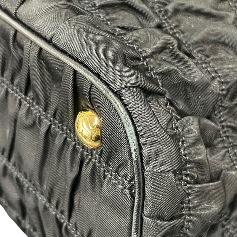 【PRADA】プラダ 1BA173 ハンドバッグ ナイロン レディース ギャザー トート テスート