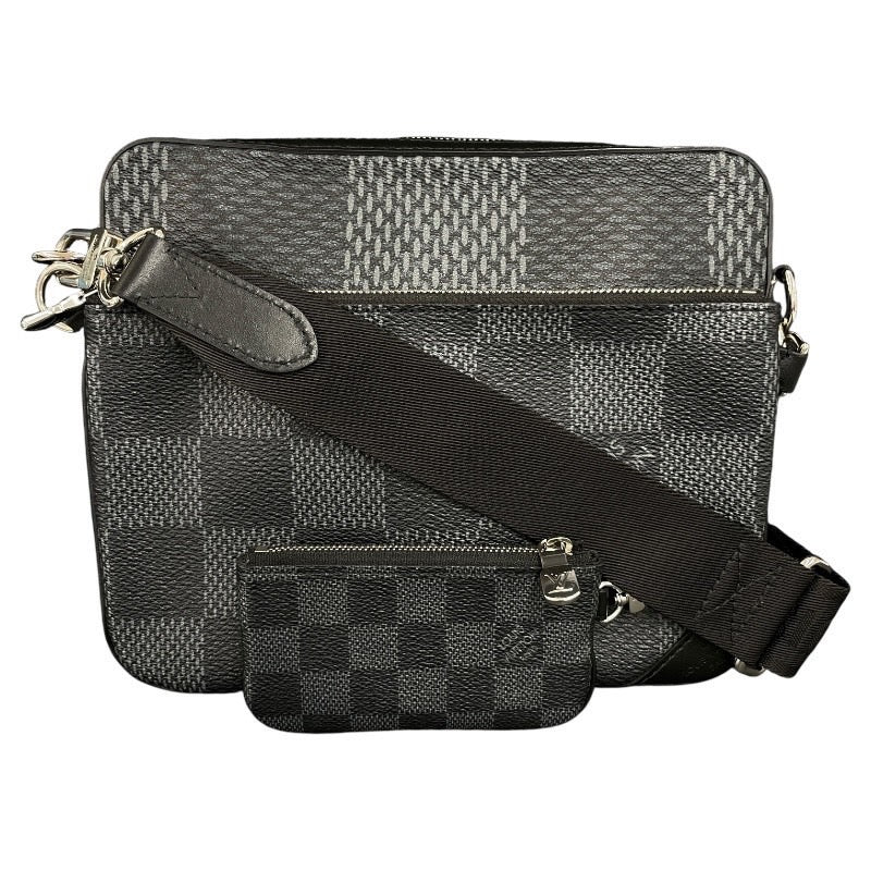 【LOUIS VUITTON】ルイ・ヴィトン トリオ メッセンジャー N50017 ショルダーバッグ メンズ ダミエグラフィット3D ポシェット