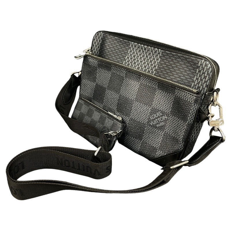 【LOUIS VUITTON】ルイ・ヴィトン トリオ メッセンジャー N50017 ショルダーバッグ メンズ ダミエグラフィット3D ポシェット
