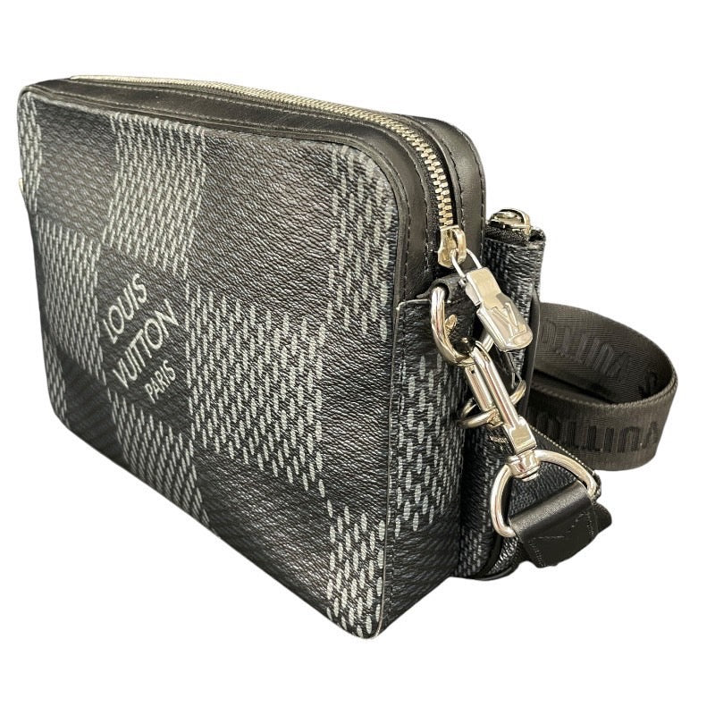 【LOUIS VUITTON】ルイ・ヴィトン トリオ メッセンジャー N50017 ショルダーバッグ メンズ ダミエグラフィット3D ポシェット
