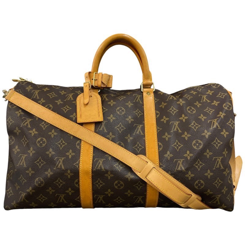 【LOUIS VUITTON】ルイ・ヴィトン キーポル・バンドリエール50 M41416 ハンドバッグ モノグラムキャンバスユニセックス モノグラム ボストン 2WAY 旅行バッグ