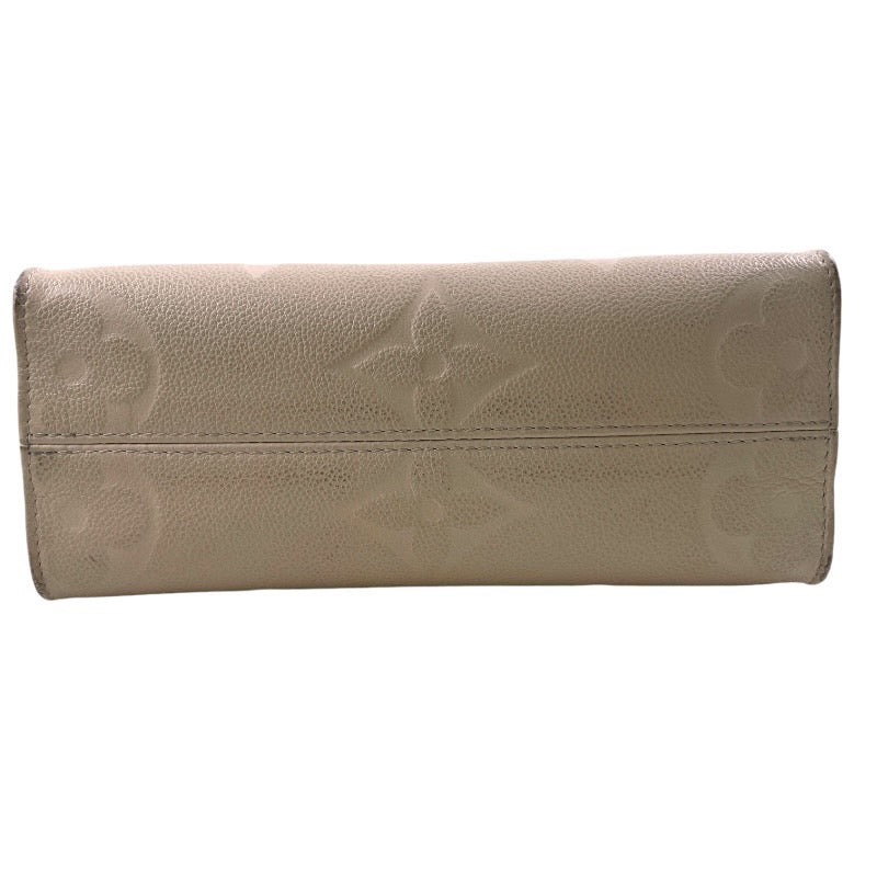 【LOUIS VUITTON】ルイ・ヴィトン オンザゴーPM M46569 ハンドバッグ レザーレディース アンプラント モノグラム クレーム