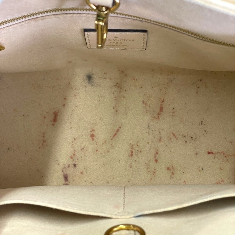 【LOUIS VUITTON】ルイ・ヴィトン オンザゴーPM M46569 ハンドバッグ レザーレディース アンプラント モノグラム クレーム