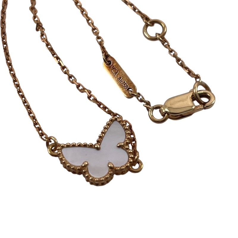 【Van Cleef & Arpels】ヴァンクリーフ&アーペル スウィートアルハンブラ パピヨン ブレスレット K18イエローゴールドレディース K18 750 シェル VCA