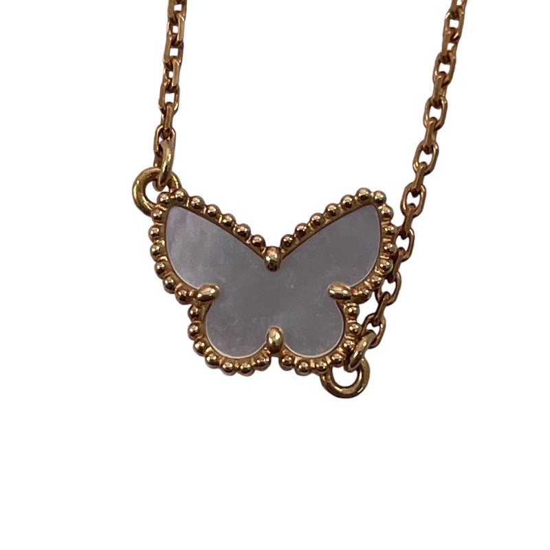 【Van Cleef & Arpels】ヴァンクリーフ&アーペル スウィートアルハンブラ パピヨン ブレスレット K18イエローゴールドレディース K18 750 シェル VCA