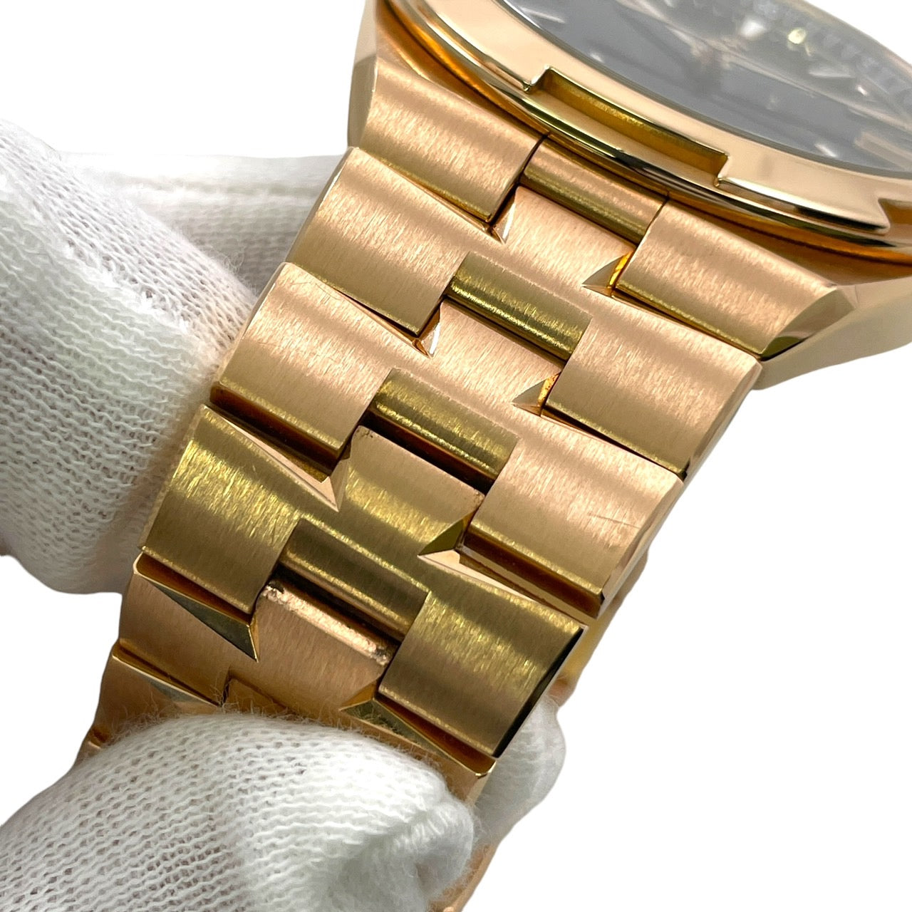 【VACHERON CONSTANTIN】ヴァシュロン・コンスタンタン オーヴァーシーズ 4500V/110R-B705 腕時計 K18ピンクゴールドメンズ ピンクゴールド 青文字盤 ブルー