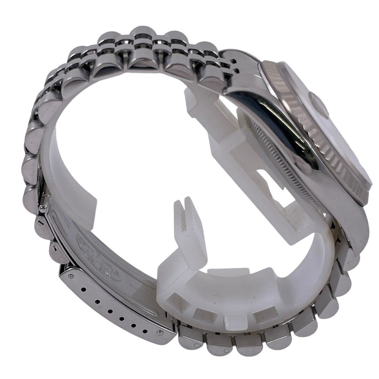 【ROLEX】ロレックス デイトジャスト 16234G 腕時計 SS/WGメンズ シルバー プリントコンピューター文字盤 10Pダイヤ プリコン