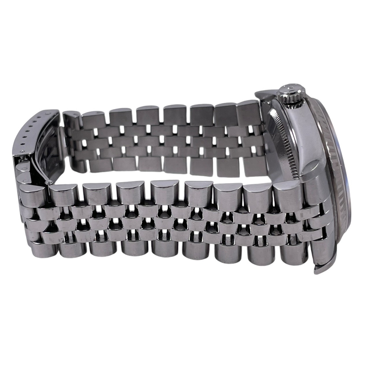 【ROLEX】ロレックス デイトジャスト 16234G 腕時計 SS/WGメンズ シルバー プリントコンピューター文字盤 10Pダイヤ プリコン