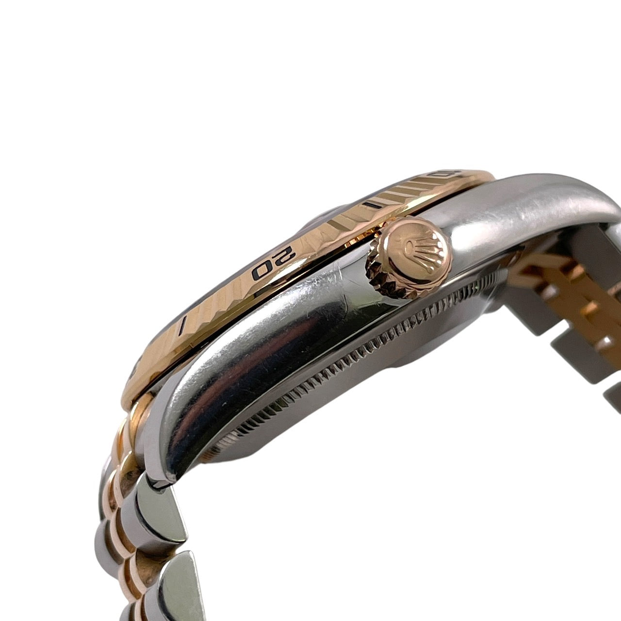 【ROLEX】ロレックス デイトジャスト ターノグラフ 116261 腕時計 SS/PGメンズ ブラック 黒文字盤 コンビ