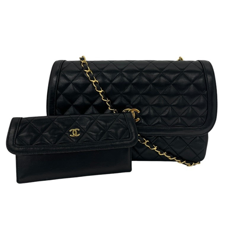 【CHANEL】シャネル マトラッセ ショルダーバッグ ラムスキン レディース ポーチ付き チェーンショルダーバッグ ターンロック金具 ココマーク