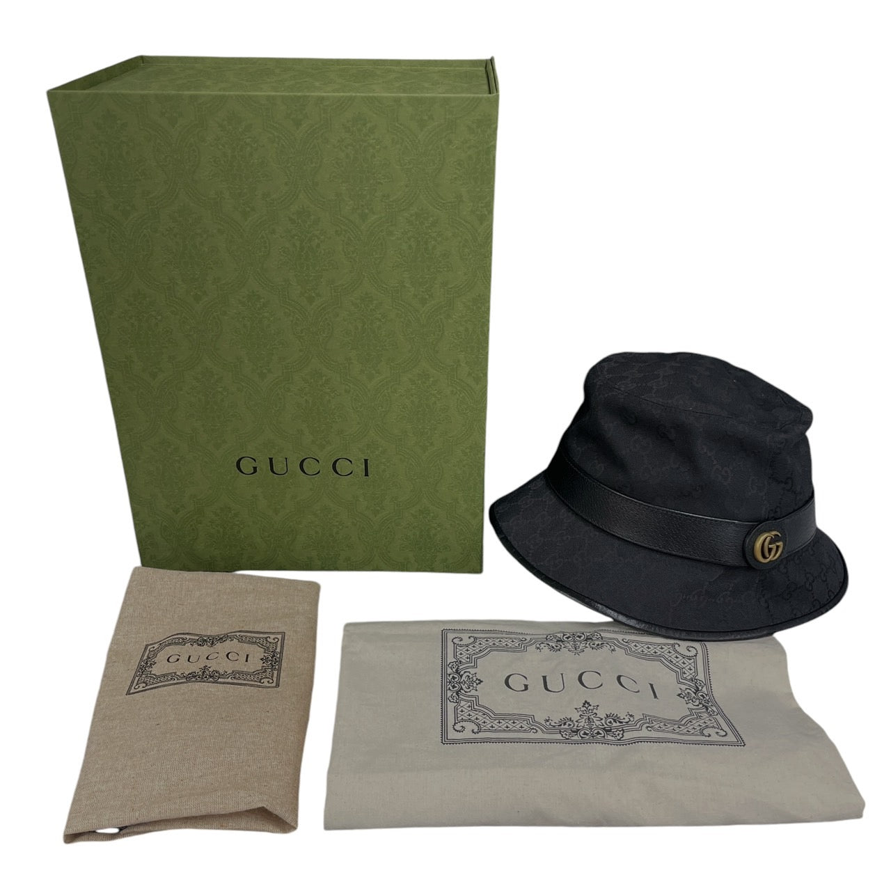 【GUCCI】グッチ フェドラハット 576587 ハットレディース GGキャンバス バケットハット GG