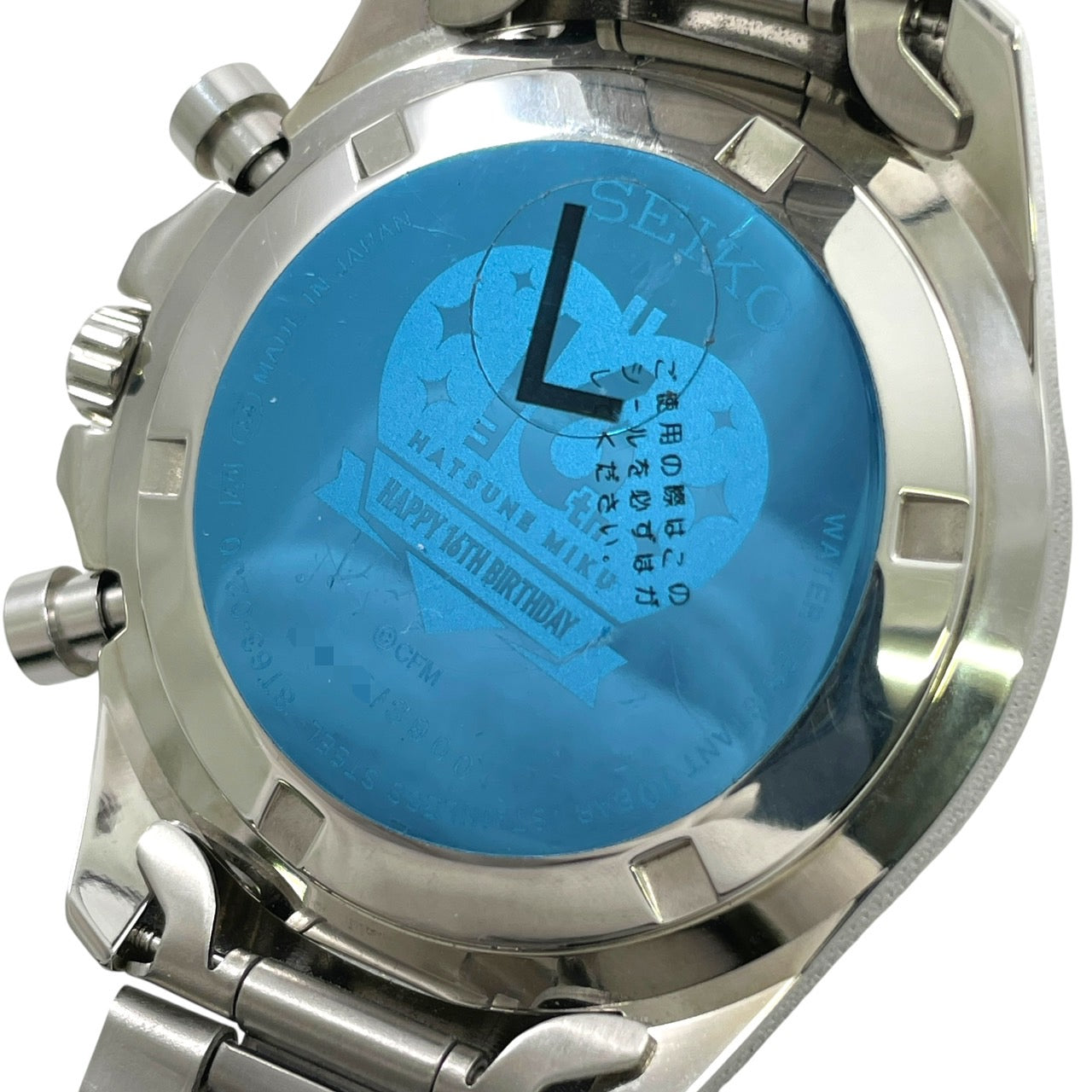 【SEIKO】セイコー スピリット 8T63-02J0 腕時計メンズ 初音ミク 3900本限定 HATSUNE MIKU Happy 16th Birthday SEIKO クロノグラフ アクスタ アクリルスタンド付