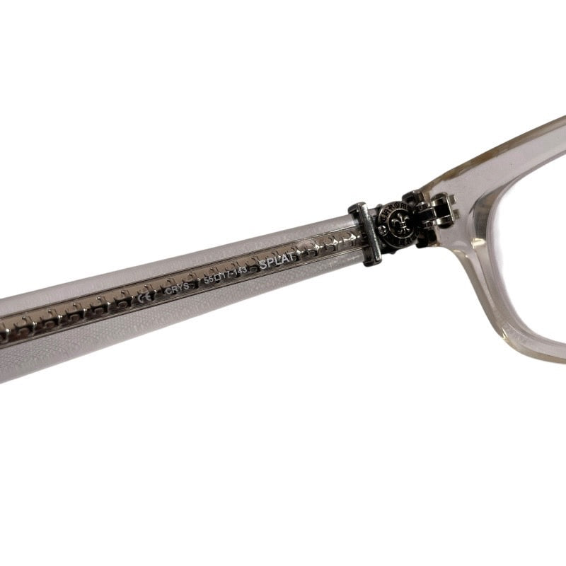 【CHROME HEARTS】クロムハーツ SPLAT CRYS メガネメンズ クリアフレーム サングラス 眼鏡 シルバー925