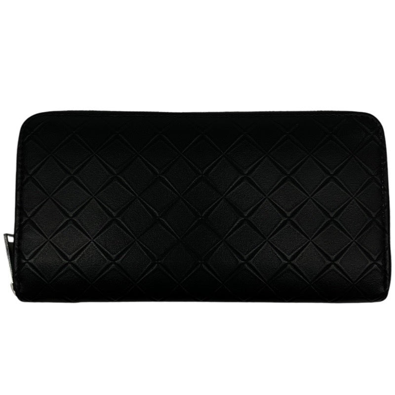 【BOTTEGAVENETA】ボッテガヴェネタ ラウンドファスナー長財布 長財布 レザーユニセックス 型押しイントレチャート 本革