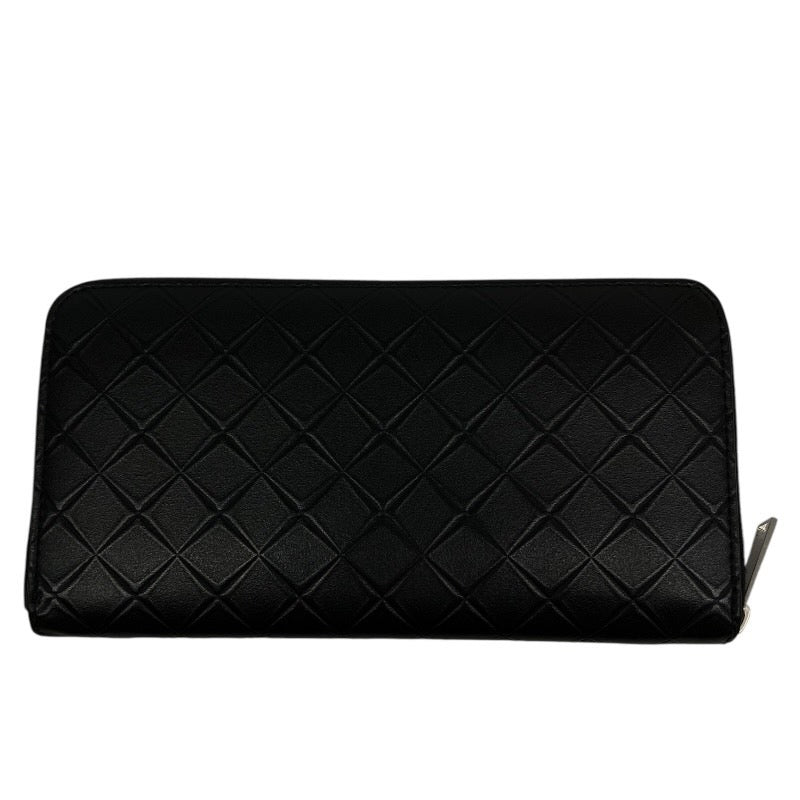 【BOTTEGAVENETA】ボッテガヴェネタ ラウンドファスナー長財布 長財布 レザーユニセックス 型押しイントレチャート 本革