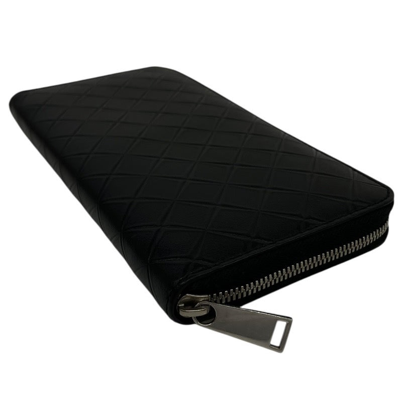 【BOTTEGAVENETA】ボッテガヴェネタ ラウンドファスナー長財布 長財布 レザーユニセックス 型押しイントレチャート 本革