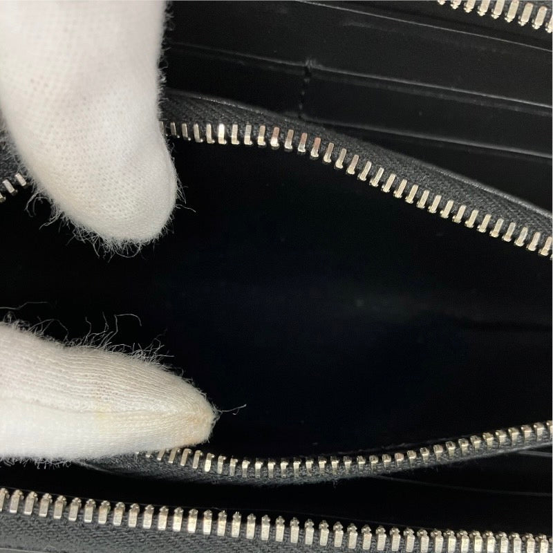 【BOTTEGAVENETA】ボッテガヴェネタ ラウンドファスナー長財布 長財布 レザーユニセックス 型押しイントレチャート 本革