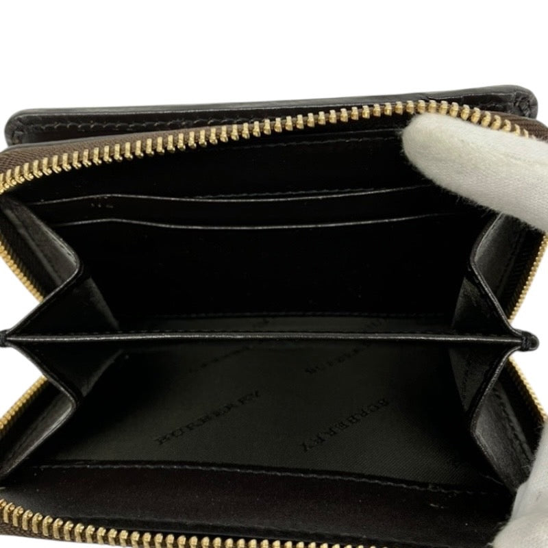 【BURBERRY】バーバリー 3798989 二つ折り財布ユニセックス シャドーホース 2つ折り ラウンドファスナー 財布 チェック柄