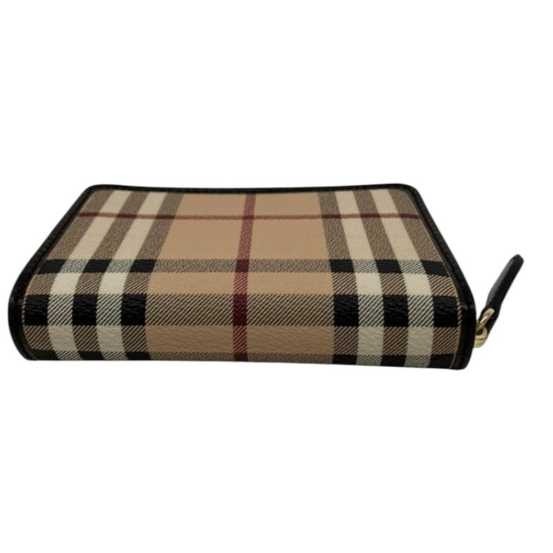 【BURBERRY】バーバリー 3798989 二つ折り財布ユニセックス シャドーホース 2つ折り ラウンドファスナー 財布 チェック柄