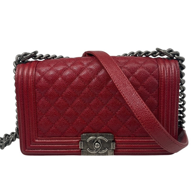 【CHANEL】シャネル ボーイシャネル A67086 ショルダーバッグ レザーレディース チェーンショルダー マトラッセ キャビアスキン