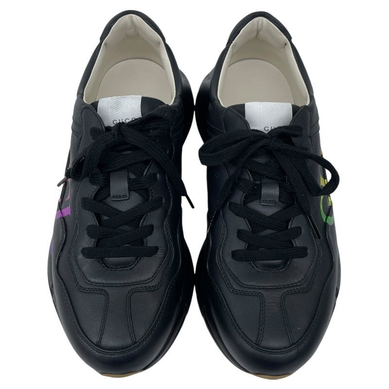 【GUCCI】グッチ ロゴスニーカー 552851 スニーカーメンズ ダットシューズ 本革 靴 ヴィンテージロゴ サイズ7