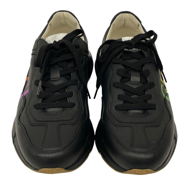 【GUCCI】グッチ ロゴスニーカー 552851 スニーカーメンズ ダットシューズ 本革 靴 ヴィンテージロゴ サイズ7