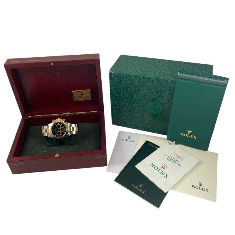 【ROLEX】ロレックス コスモグラフデイトナ 16523 腕時計 SS/YGメンズ クロノグラフ コンビ U番 トリチウム