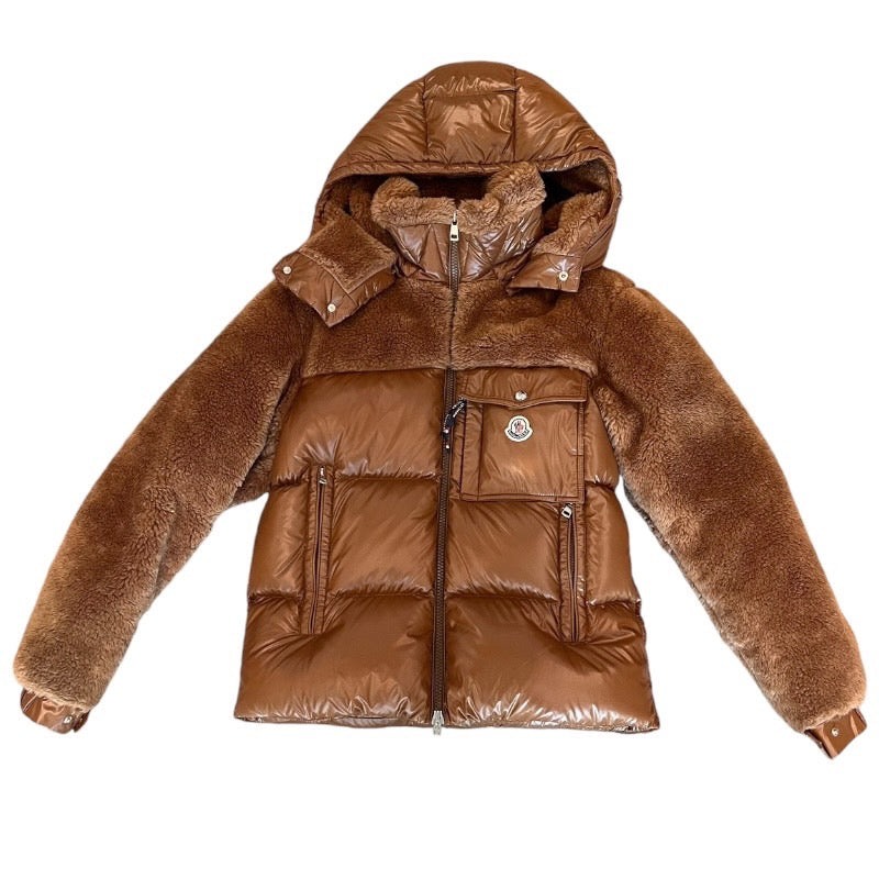 【MONCLER】モンクレール THYMELEE GIUBBOTTO ダウンジャケット ナイロンメンズ シメリー フード付 ボア サイズ2