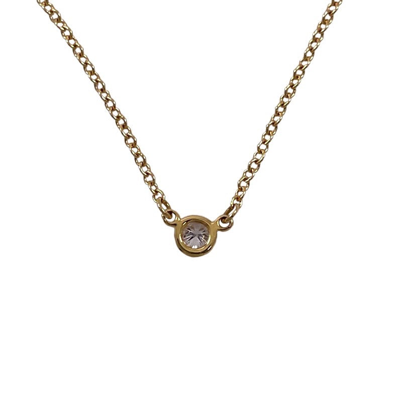【TIFFANY&Co.】ティファニー バイザヤード ネックレス K18イエローゴールドレディース 750 K18 YG ダイヤモンド