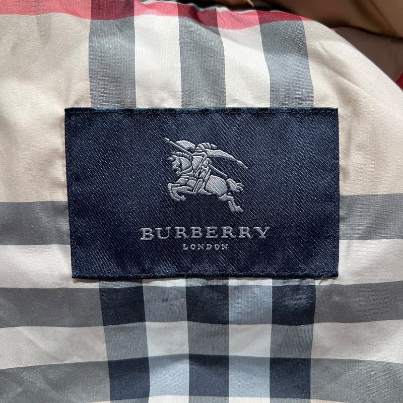 【BURBERRY】バーバリー ダウンコート ダウンジャケットメンズ チェック柄 三陽商会タグ フード