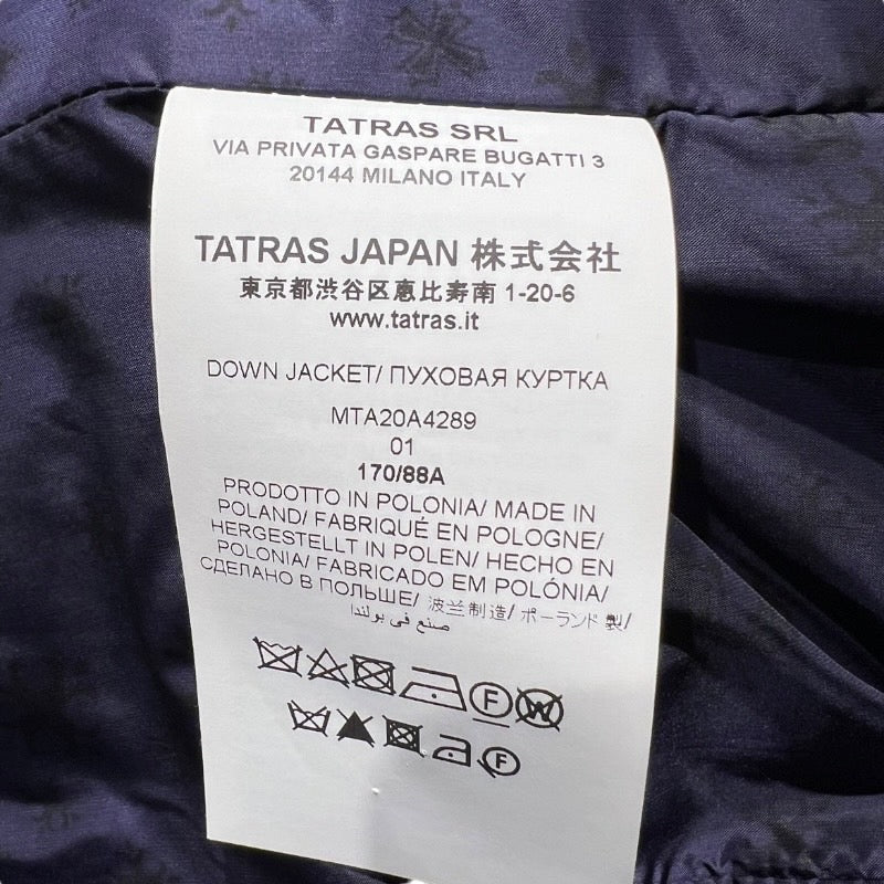 【TATRAS】タトラス DOMIZIANO MTA20A4289 ダウンジャケット ウールメンズ ドミッツィアーノ Rライン ネイビー