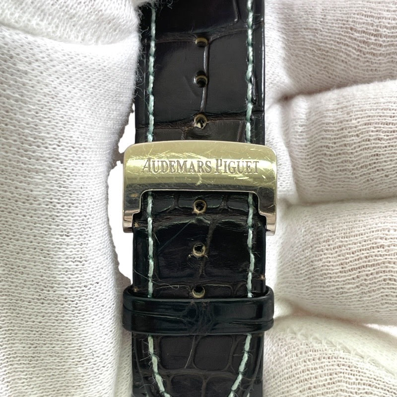 【AUDEMARS PIGUET】オーデマ・ピゲ ミレネリー 15320BC.OO.D093CR.01 腕時計 WG/レザーメンズ K18 750 WG ホワイトゴールド