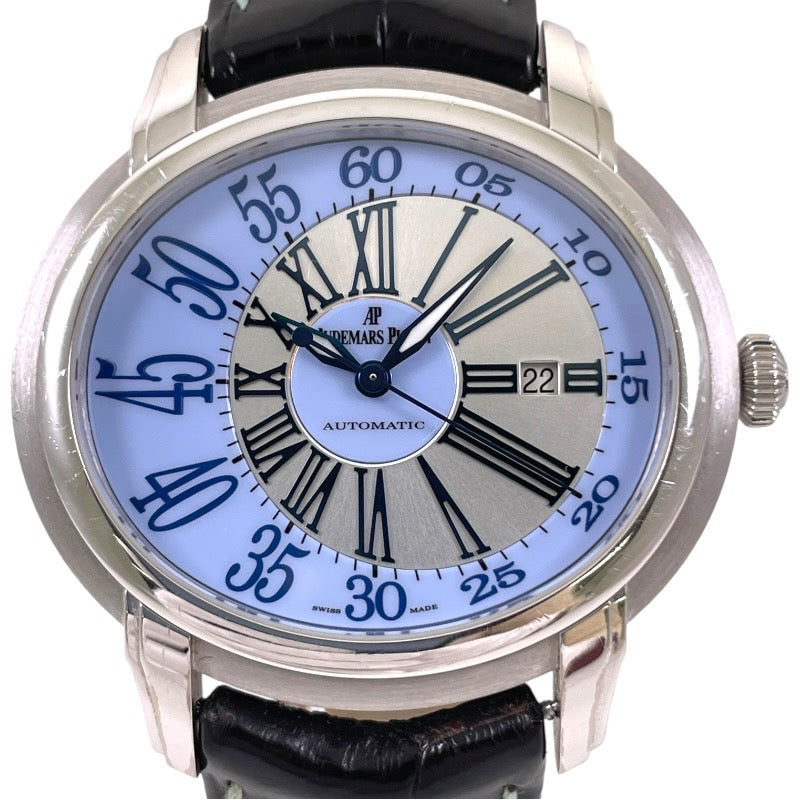 【AUDEMARS PIGUET】オーデマ・ピゲ ミレネリー 15320BC.OO.D093CR.01 腕時計 WG/レザーメンズ K18 750 WG ホワイトゴールド