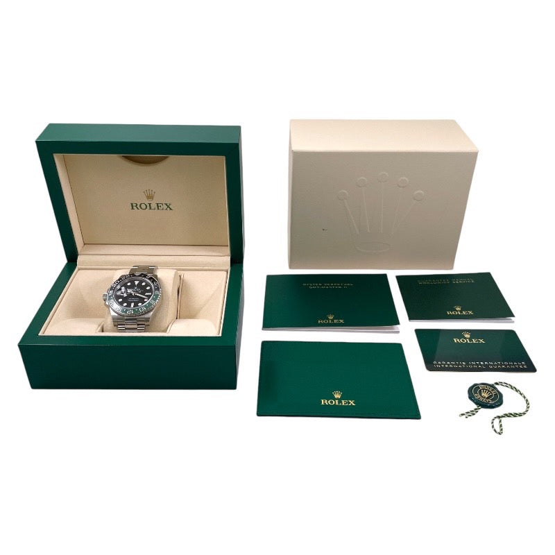 【ROLEX】ロレックス GMTマスター2 126720VTNR 腕時計 ステンレススチールメンズ レフティ ランダム 2022年ギャランティ オイスターブレス