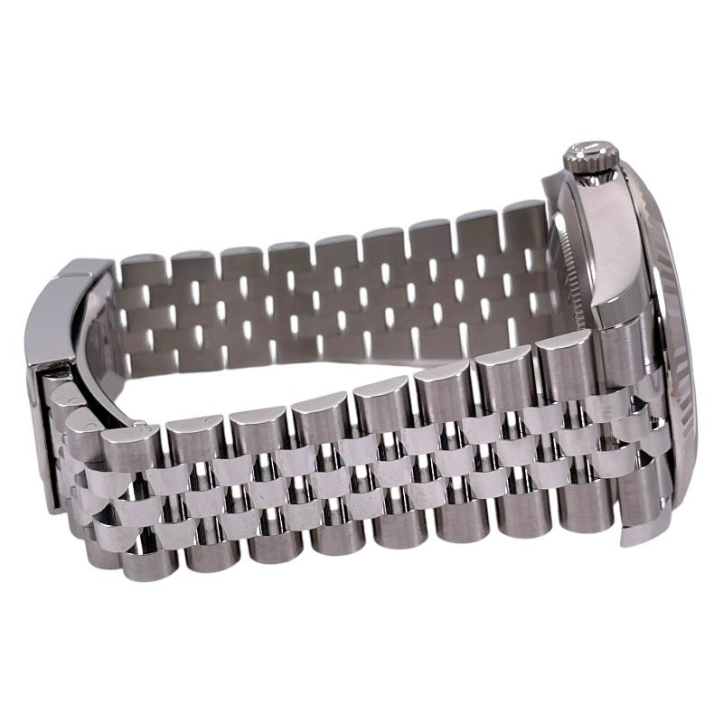 【ROLEX】ロレックス デイトジャスト41 126334G 腕時計 SS/WGメンズ ジュビリーブレス スレート 10Pダイヤ ランダム番 グレー