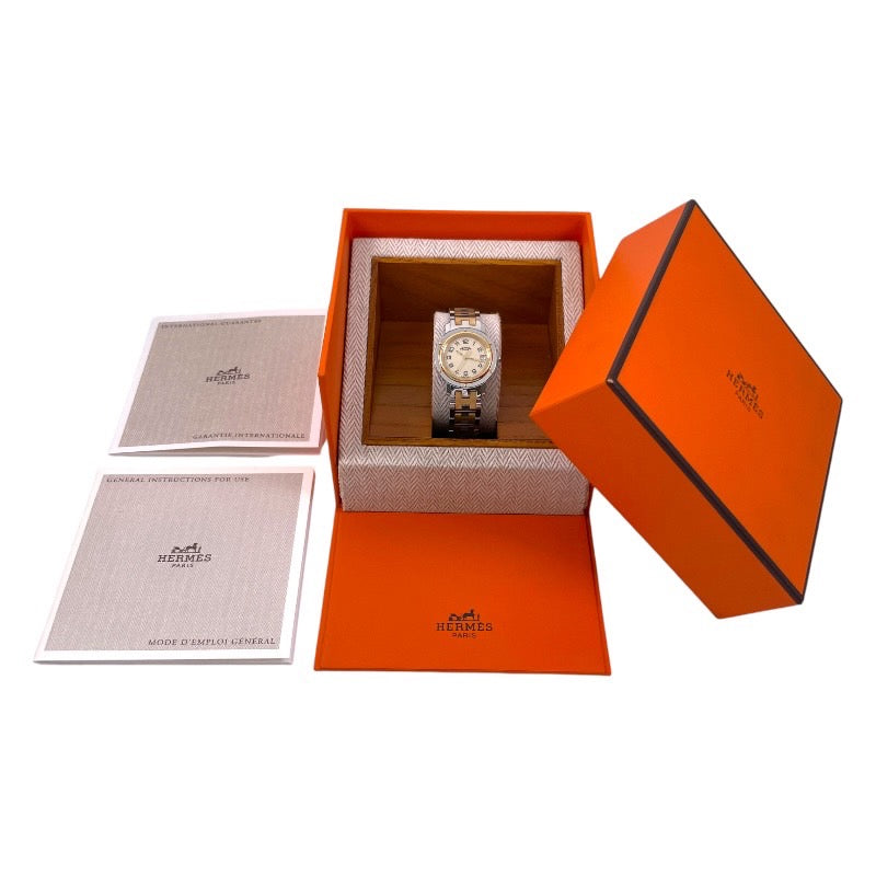 【HERMES】エルメス クリッパー CL4.220 腕時計レディース コンビ レディース