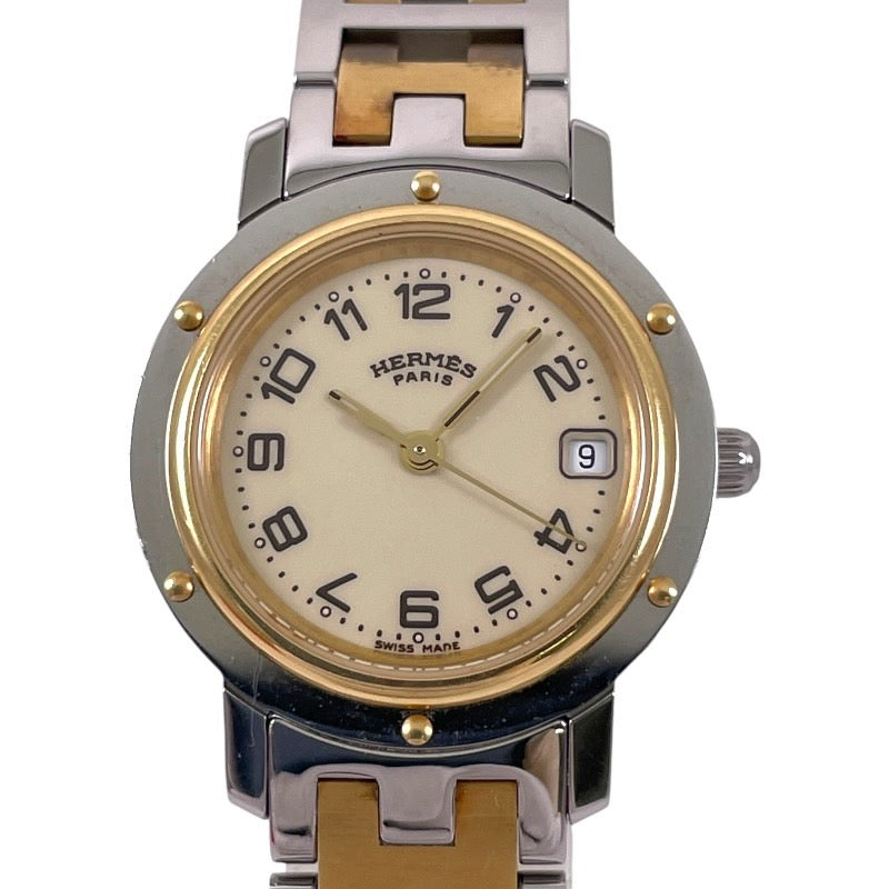 【HERMES】エルメス クリッパー CL4.220 腕時計レディース コンビ レディース