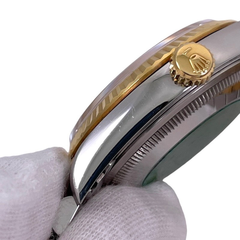 【ROLEX】ロレックス デイトジャスト 16233G 腕時計 SS/YGメンズ 10Pダイヤモンド イエローゴールド コンビ