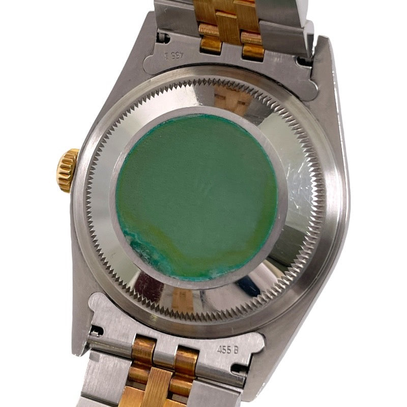 【ROLEX】ロレックス デイトジャスト 16233G 腕時計 SS/YGメンズ 10Pダイヤモンド イエローゴールド コンビ