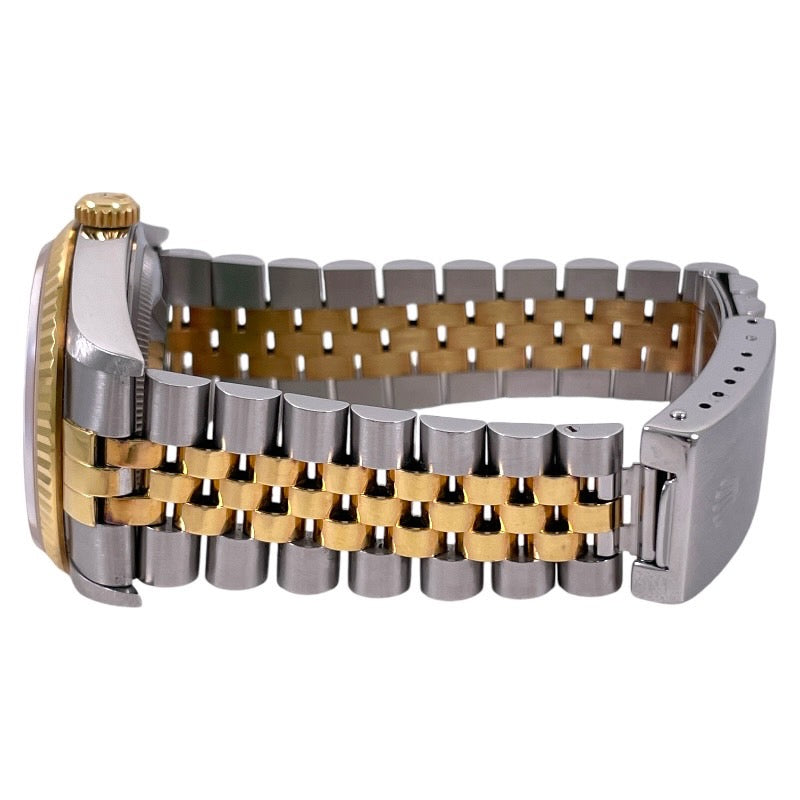 【ROLEX】ロレックス デイトジャスト 16233G 腕時計 SS/YGメンズ 10Pダイヤモンド イエローゴールド コンビ